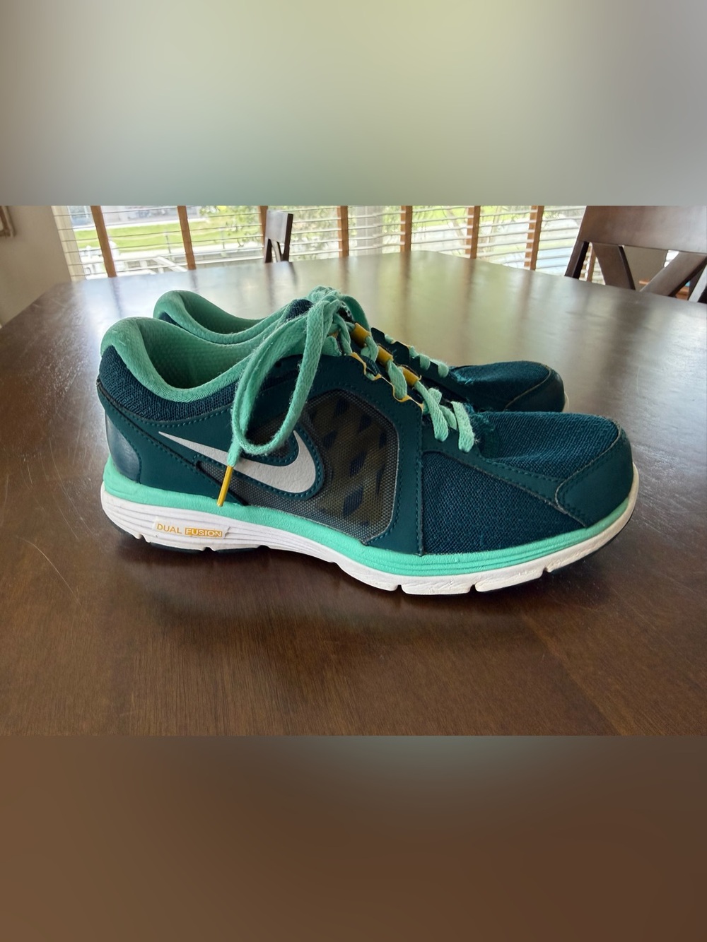 Nike Dual Fusion ST 2 Running Shoes Blue Teal Athletic Sneakers Women’s 7.5